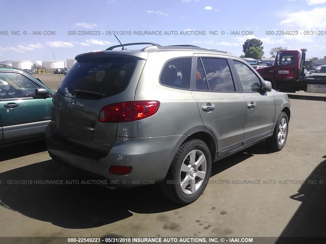 5NMSH13EX7H037680 - 2007 HYUNDAI SANTA FE SE/LIMITED GRAY photo 4