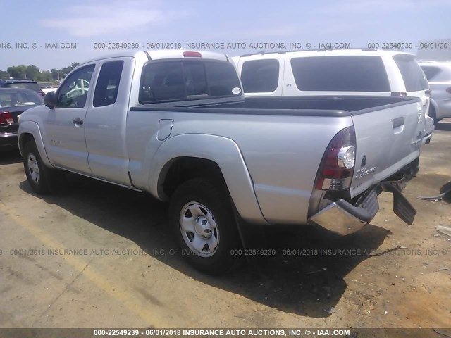 5TETX4GN7AZ709608 - 2010 TOYOTA TACOMA PRERUNNER ACCESS CAB SILVER photo 3