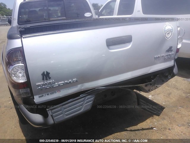 5TETX4GN7AZ709608 - 2010 TOYOTA TACOMA PRERUNNER ACCESS CAB SILVER photo 6