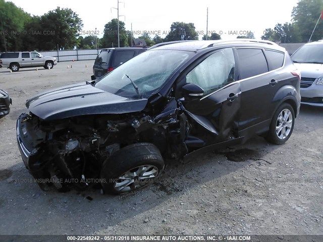 1FMCU0JX1GUC26771 - 2016 FORD ESCAPE TITANIUM BLACK photo 2