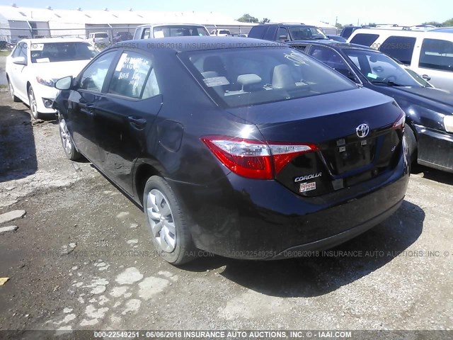 5YFBURHE2GP466675 - 2016 TOYOTA COROLLA L/LE/LE PLS/PRM/S/S PLS BLACK photo 3