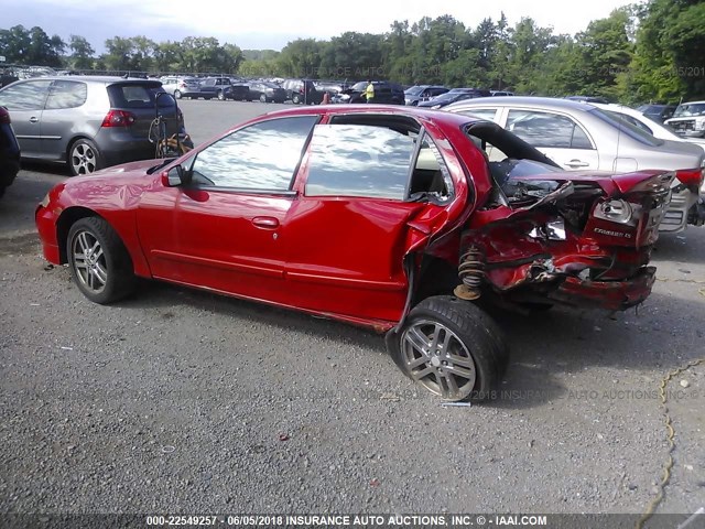 1G1JH52F337299564 - 2003 CHEVROLET CAVALIER LS SPORT RED photo 3