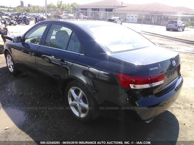 5NPEU46F47H217979 - 2007 HYUNDAI SONATA SE/LIMITED BLACK photo 3