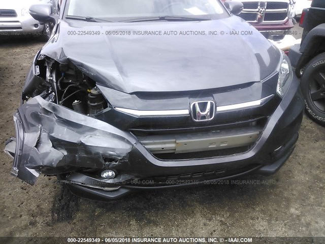 3CZRU6H74GM769988 - 2016 HONDA HR-V EXL SILVER photo 6