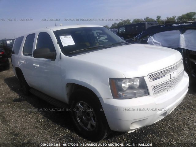 1GNMCAE0XAR246159 - 2010 CHEVROLET TAHOE C1500  LS WHITE photo 1