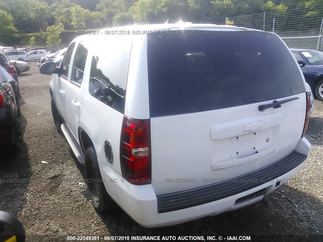 1GNMCAE0XAR246159 - 2010 CHEVROLET TAHOE C1500  LS WHITE photo 3