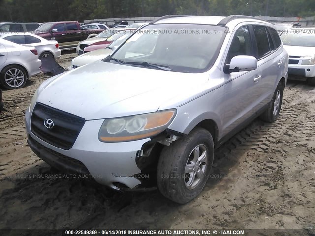 5NMSG73D68H170449 - 2008 HYUNDAI SANTA FE GLS SILVER photo 6