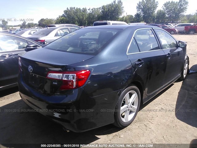 4T1BF1FK6EU387784 - 2014 TOYOTA CAMRY L/SE/LE/XLE 黑色 照片 4