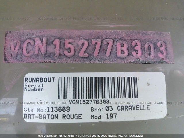 VCN15277B303 - 2003 CARAVELLE OTHER  白色 照片 9