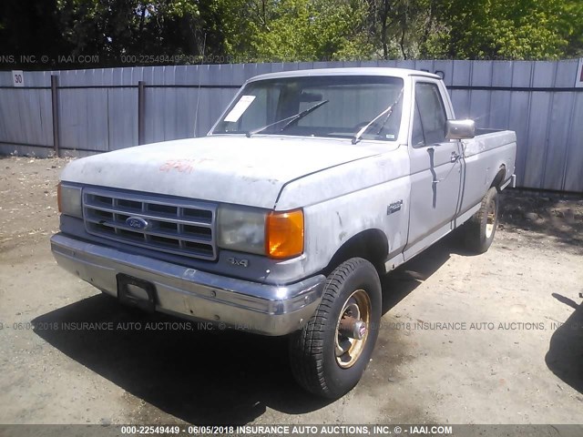 2FTHF26H1MCA93085 - 1991 FORD F250 GRAY photo 2