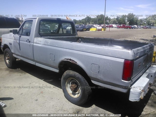 2FTHF26H1MCA93085 - 1991 FORD F250 GRAY photo 3