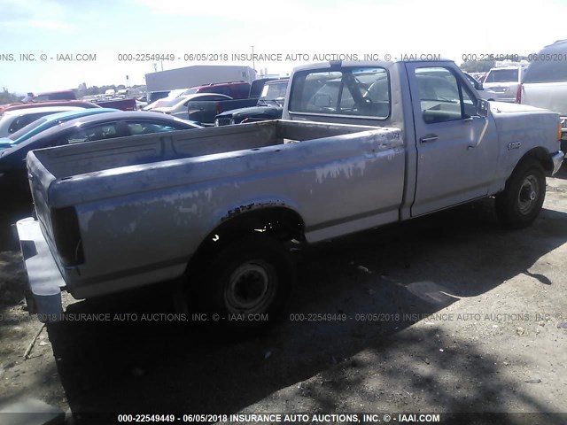 2FTHF26H1MCA93085 - 1991 FORD F250 GRAY photo 4