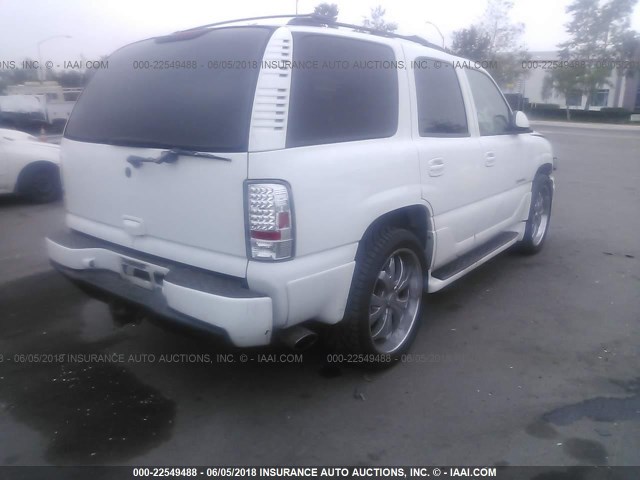 1GKEK63U14J109475 - 2004 GMC YUKON DENALI WHITE photo 4