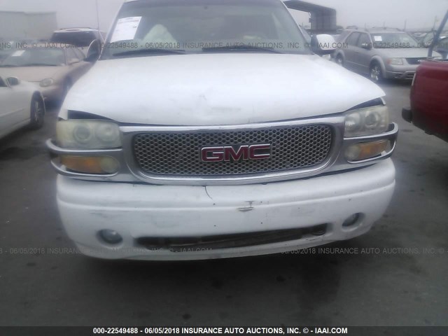 1GKEK63U14J109475 - 2004 GMC YUKON DENALI WHITE photo 6