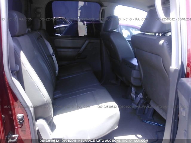 1N6AA07A96N556428 - 2006 NISSAN TITAN XE/SE/LE RED photo 8