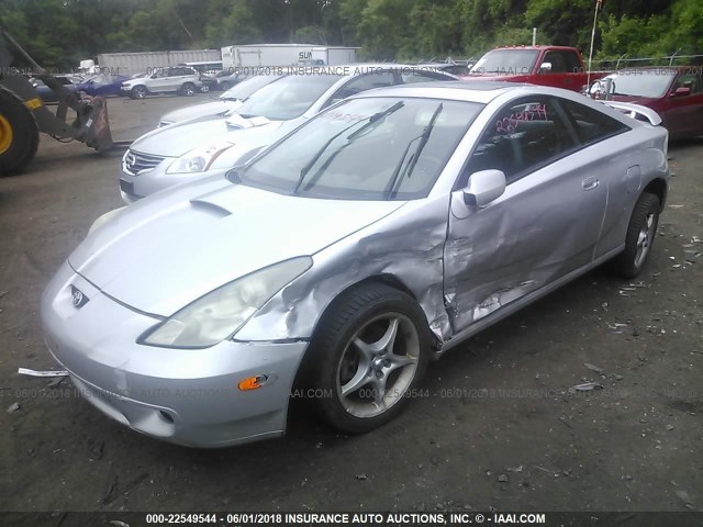 JTDDY32T810037396 - 2001 TOYOTA CELICA GT-S SILVER photo 2