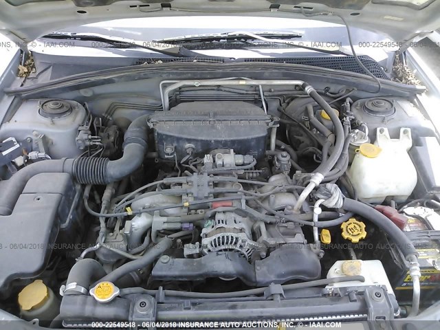 JF1SG65604H764898 - 2004 SUBARU FORESTER 2.5XS ვერცხლისფერი ფოტო 10