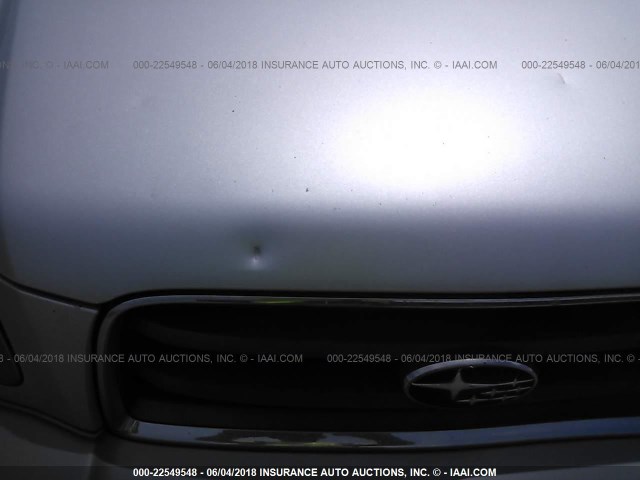 JF1SG65604H764898 - 2004 SUBARU FORESTER 2.5XS ვერცხლისფერი ფოტო 6