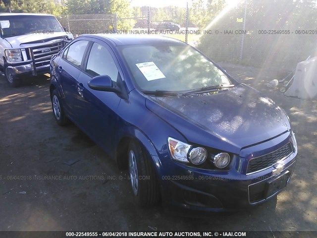 1G1JA5SH8D4184676 - 2013 CHEVROLET SONIC LS 蓝色 照片 1