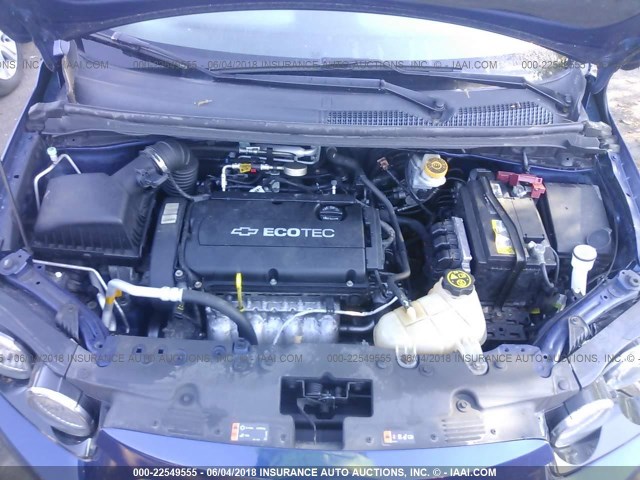 1G1JA5SH8D4184676 - 2013 CHEVROLET SONIC LS 蓝色 照片 10