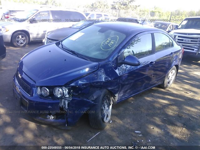 1G1JA5SH8D4184676 - 2013 CHEVROLET SONIC LS 蓝色 照片 2