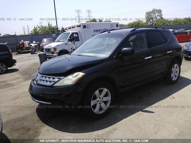 JN8AZ08W47W635981 - 2007 NISSAN MURANO SL/SE/S BLACK photo 2