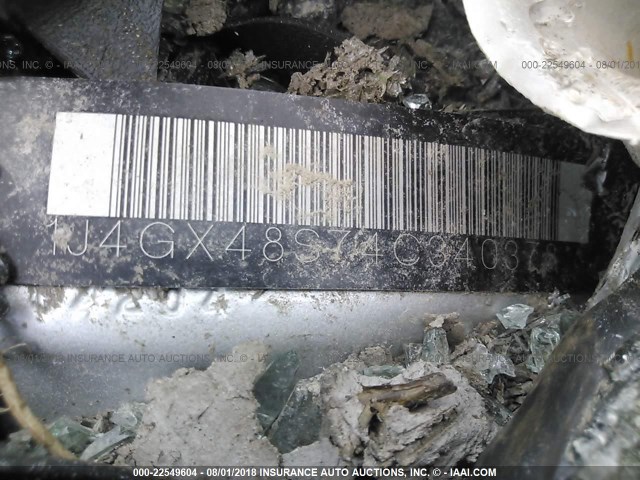 1J4GX48S74C340378 - 2004 JEEP GRAND CHEROKEE LAREDO/COLUMBIA/FREEDOM 银色 照片 9