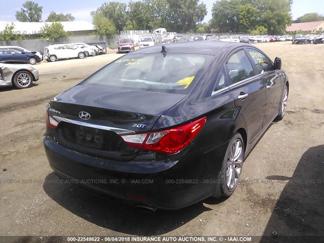 5NPEC4AB5BH315564 - 2011 HYUNDAI SONATA SE/LIMITED BLACK photo 4