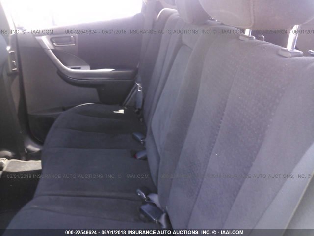 JN8AZ08W35W430374 - 2005 NISSAN MURANO SL/SE/S GRAY photo 8