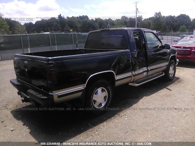 1GTEK19R5XR505285 - 1999 GMC SIERRA K1500 BLACK photo 4