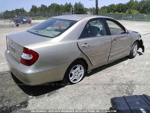 4T1BE32K13U766483 - 2003 TOYOTA CAMRY LE/XLE/SE Şampan foto 4