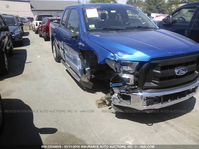 1FTEX1EP2GFA57160 - 2016 FORD F150 SUPER CAB BLUE photo 6