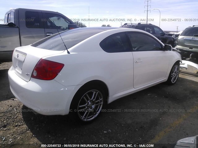 JTKDE177060078694 - 2006 TOYOTA SCION TC 白色 照片 4
