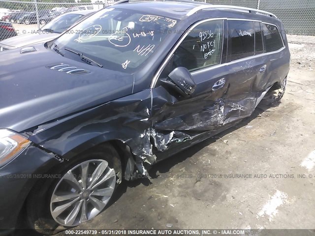 4JGDF7CE8DA267771 - 2013 MERCEDES-BENZ GL 450 4MATIC GRAY photo 6