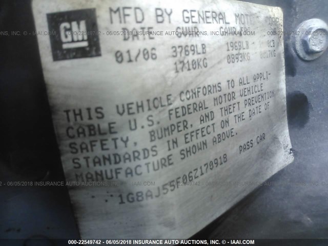 1G8AJ55F06Z170918 - 2006 SATURN ION LEVEL 2 Qırmızı foto 9