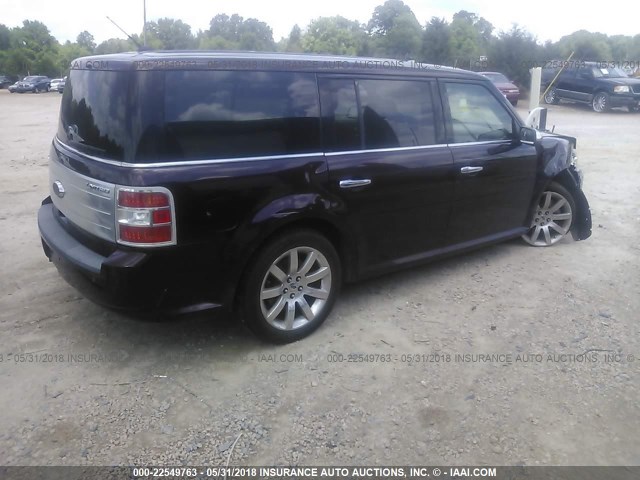 2FMGK5DC7BBD00254 - 2011 FORD FLEX LIMITED BURGUNDY photo 4