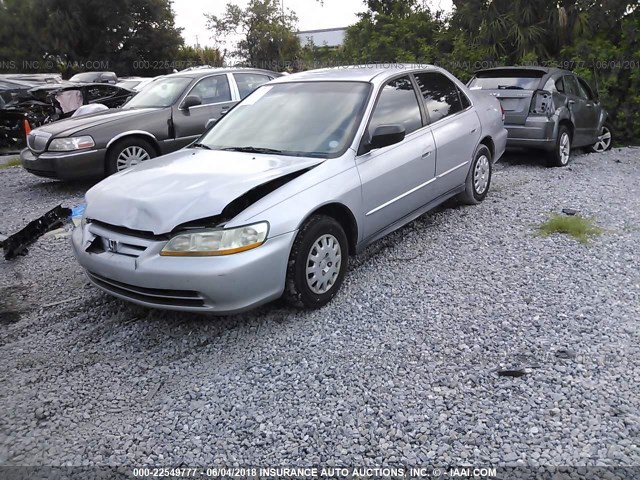 1HGCF86642A102888 - 2002 HONDA ACCORD VALUE SILVER photo 2