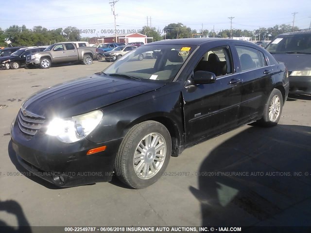 1C3LC56R48N177855 - 2008 CHRYSLER SEBRING TOURING BLACK photo 2