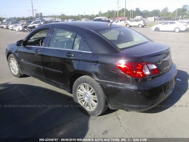 1C3LC56R48N177855 - 2008 CHRYSLER SEBRING TOURING BLACK photo 3