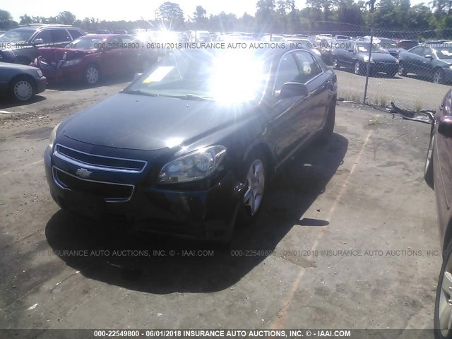 1G1ZB5EB0AF104388 - 2010 CHEVROLET MALIBU LS 黑色 照片 2
