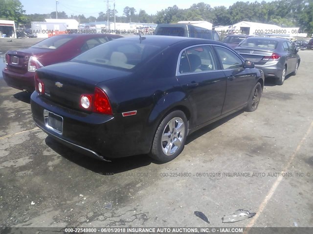 1G1ZB5EB0AF104388 - 2010 CHEVROLET MALIBU LS 黑色 照片 4