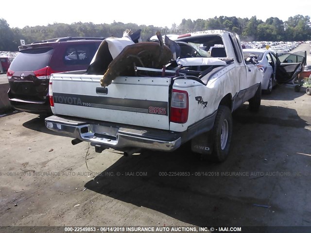 JT4VD22F8S0007692 - 1995 TOYOTA T100 XTRACAB SR5 WHITE photo 4