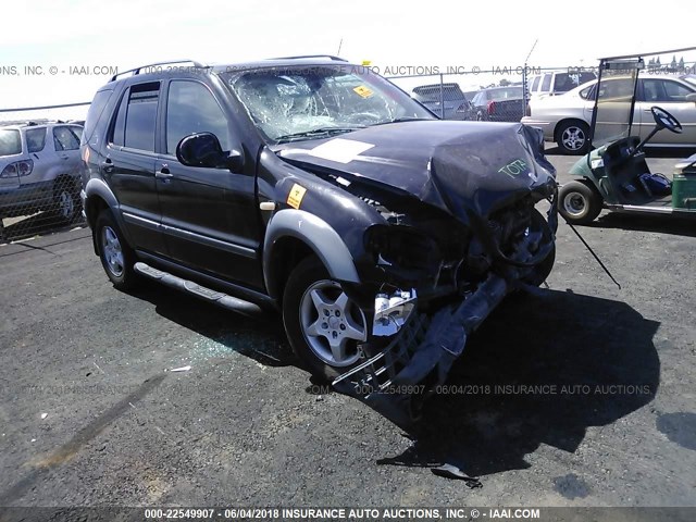 4JGAB54E0WA033113 - 1998 MERCEDES-BENZ ML 320 BLACK photo 1