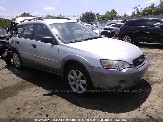 4S4BP61C577339298 - 2007 SUBARU LEGACY OUTBACK 2.5I SILVER photo 1