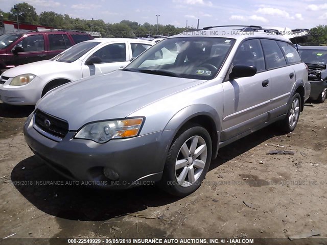 4S4BP61C577339298 - 2007 SUBARU LEGACY OUTBACK 2.5I SILVER photo 2