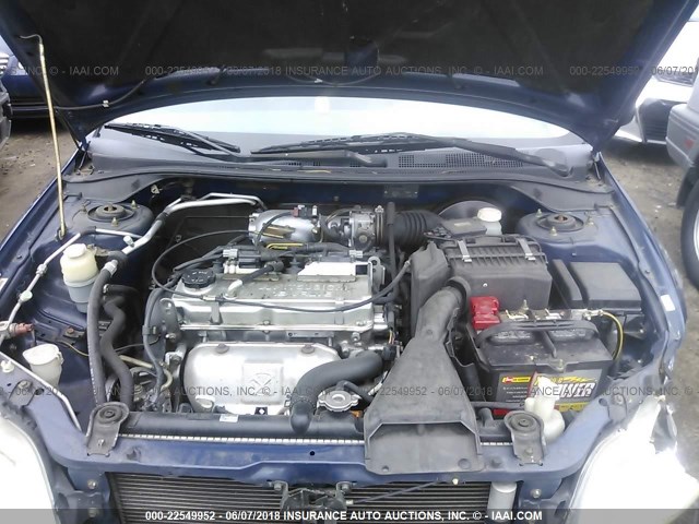 JA3AJ26E53U042725 - 2003 MITSUBISHI LANCER ES BLUE photo 10