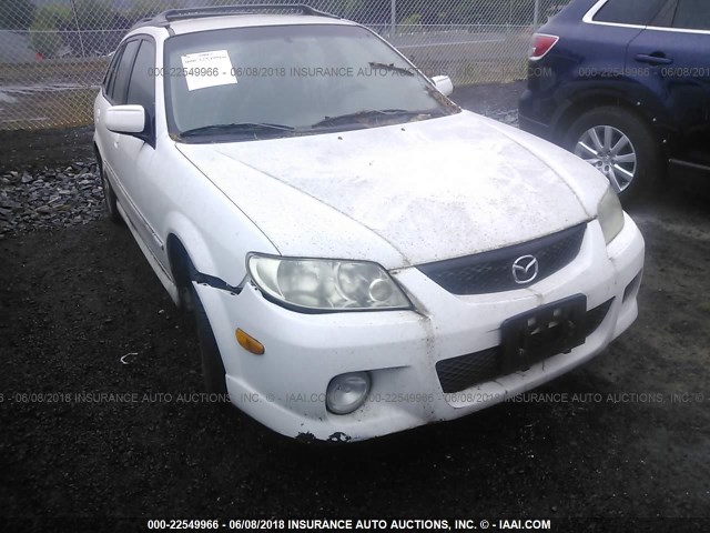 JM1BJ245421504801 - 2002 MAZDA PROTEGE PR5 WHITE photo 6