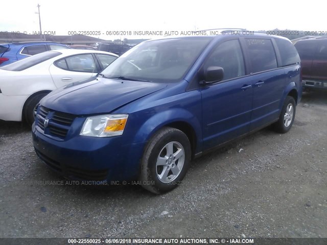 2D4RN3D1XAR418962 - 2010 DODGE GRAND CARAVAN HERO BLUE photo 2