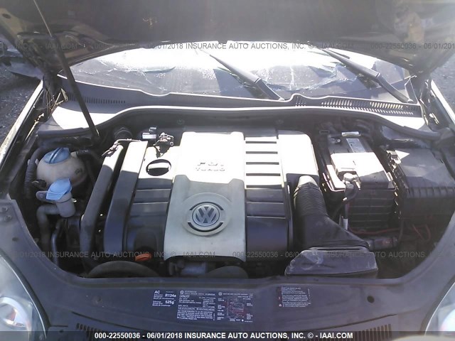 WVWEV71K56W150191 - 2006 VOLKSWAGEN NEW GTI BLACK photo 10