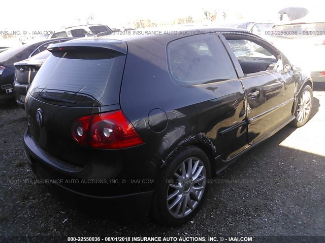 WVWEV71K56W150191 - 2006 VOLKSWAGEN NEW GTI BLACK photo 4